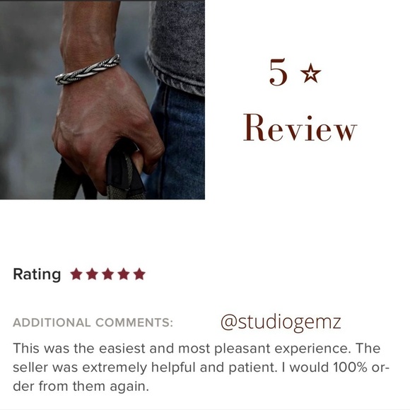 MEN’S Solid Braided Adjustable 925 Sterling Silver Cuff Bracelet - Picture 13 of 14